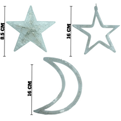 GUIRNALDAS DE ESTRELLAS Y LUNAS MULTICOLOR DP-1067