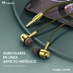 CDMX-Audífonos con Calidad Estéreo AD490