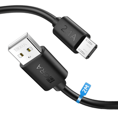 1HORA Cable V8 2.1A 2 metros CAB178