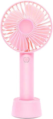 VENTILADOR DE MANO CON BASE Y PILA FS-1106