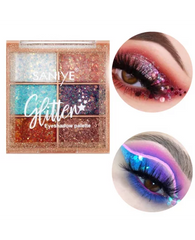 PALETA HOJUELAS GLITTER 6 TONOS E0642 A