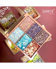 PALETA HOJUELAS GLITTER 6 TONOS E0642 A