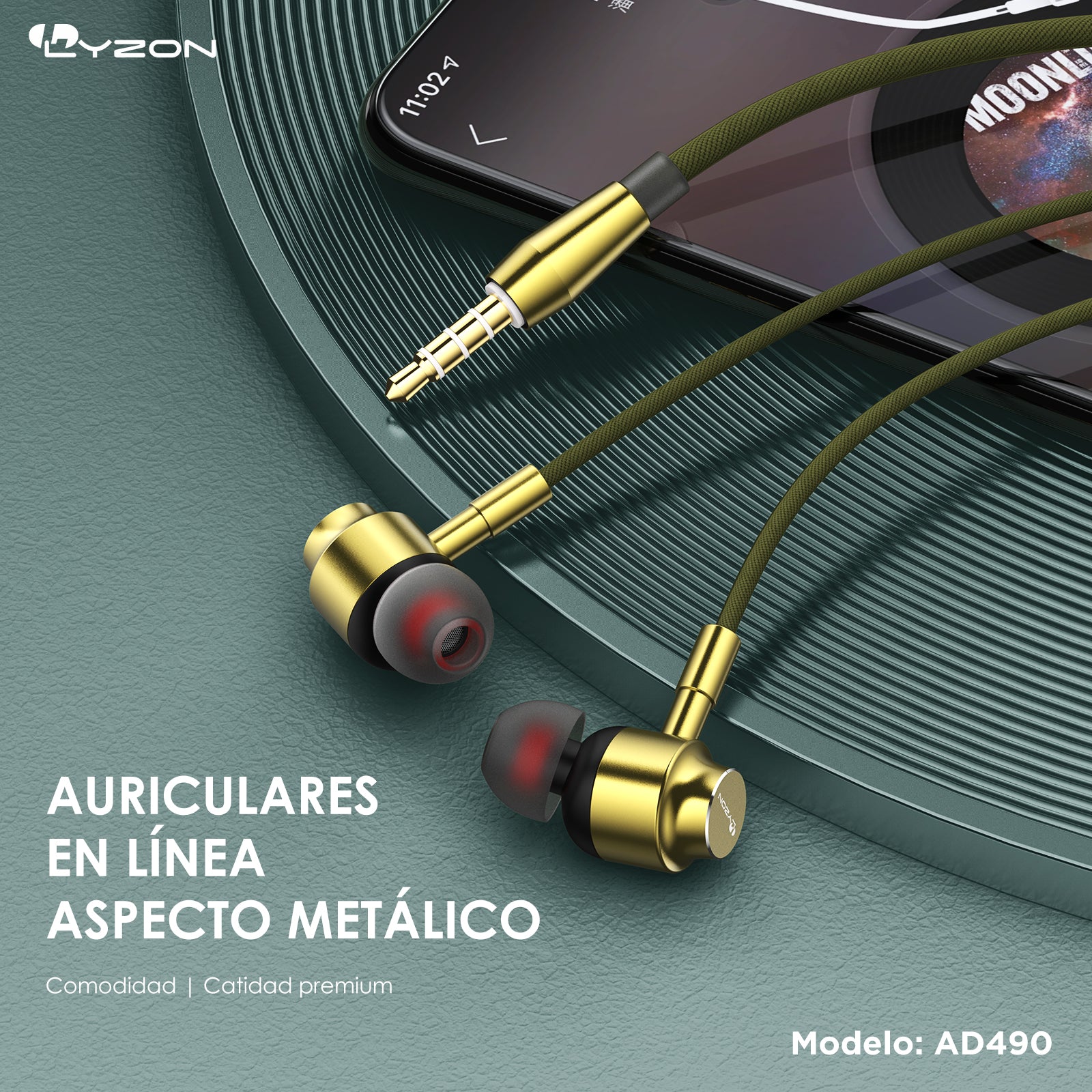CDMX-Audífonos con Calidad Estéreo AD490