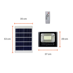 Caja 8pz Reflector Led Con Panel Solar SJB400W