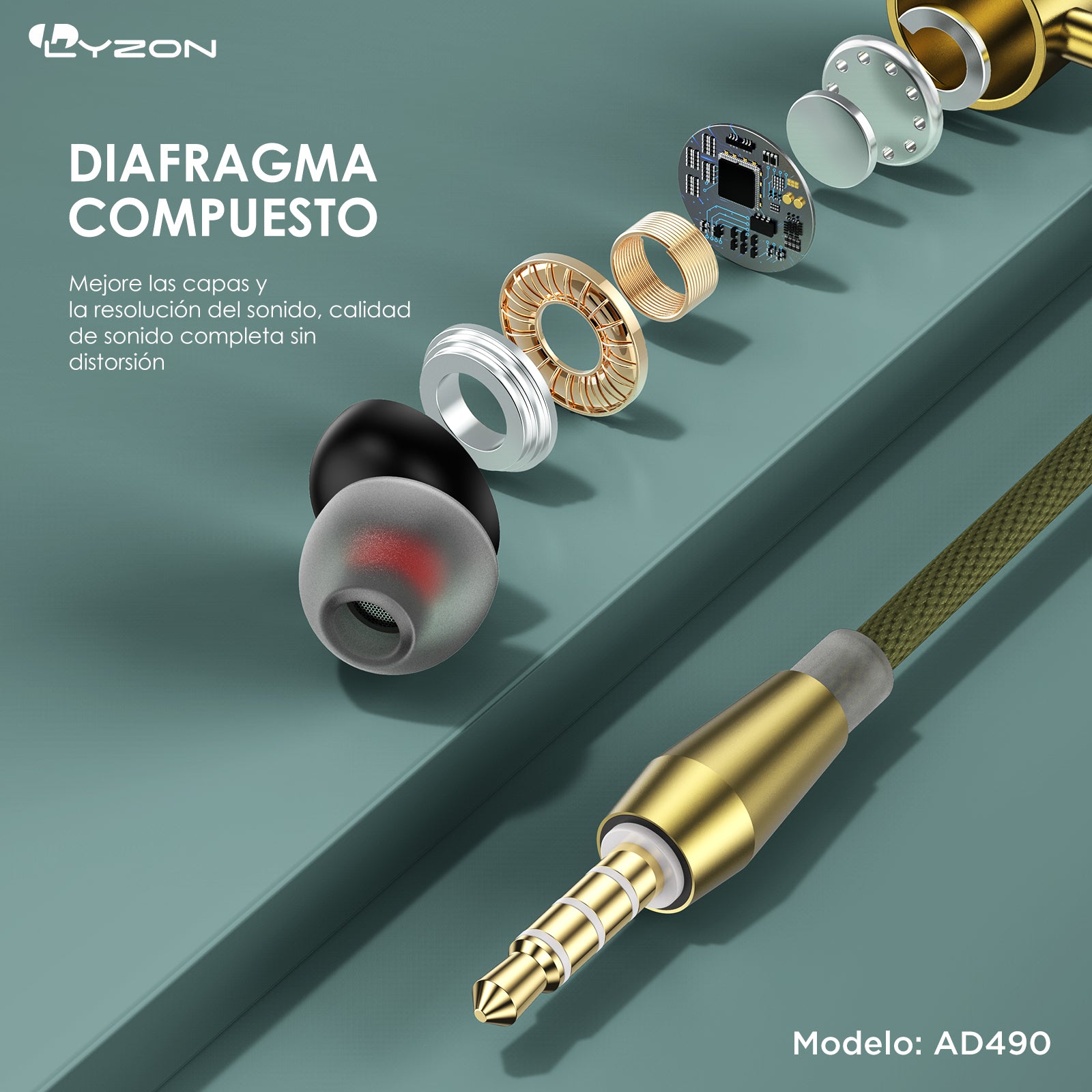 CDMX-Audífonos con Calidad Estéreo AD490