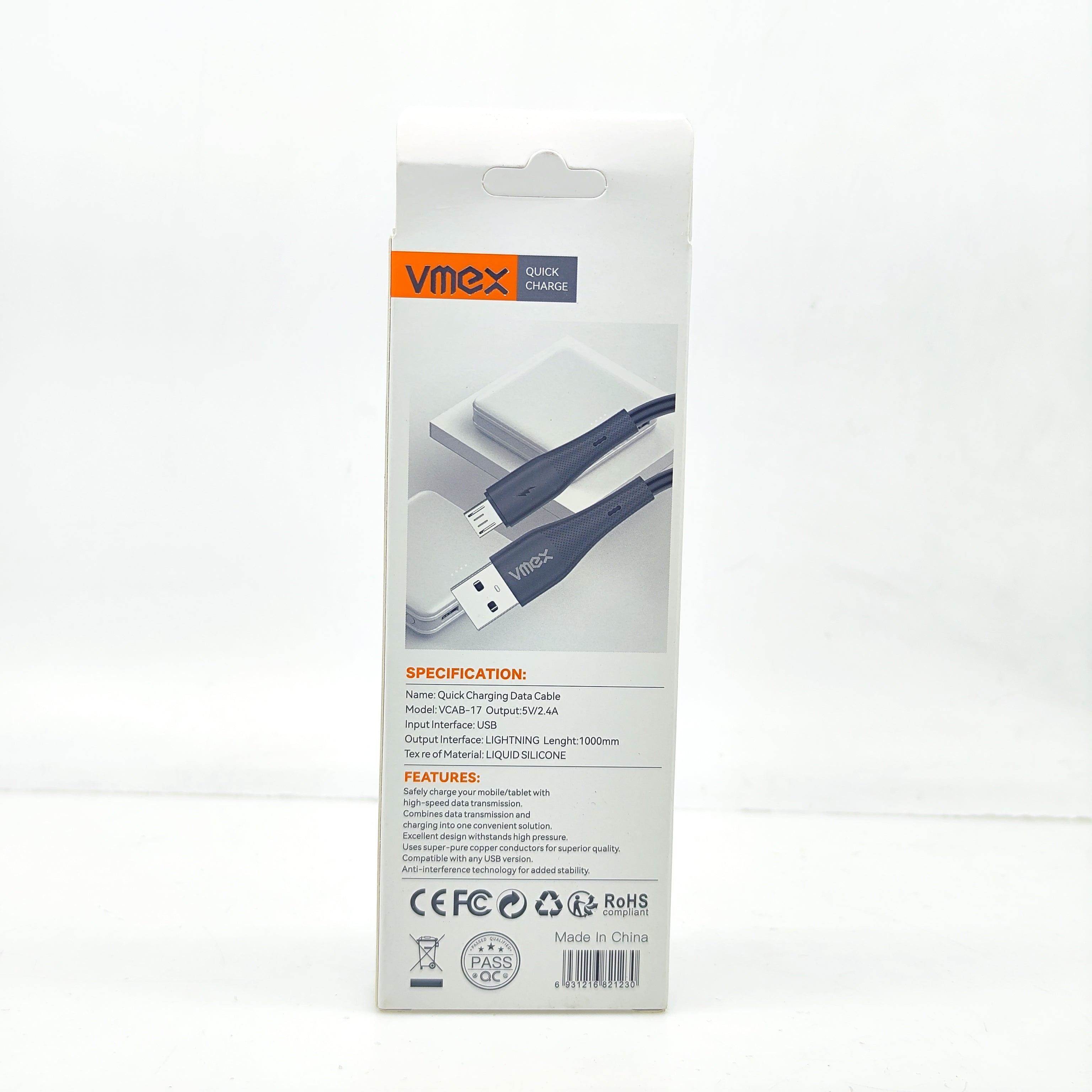 Cable Iphone 2.4A VMEX VCAB-17IP