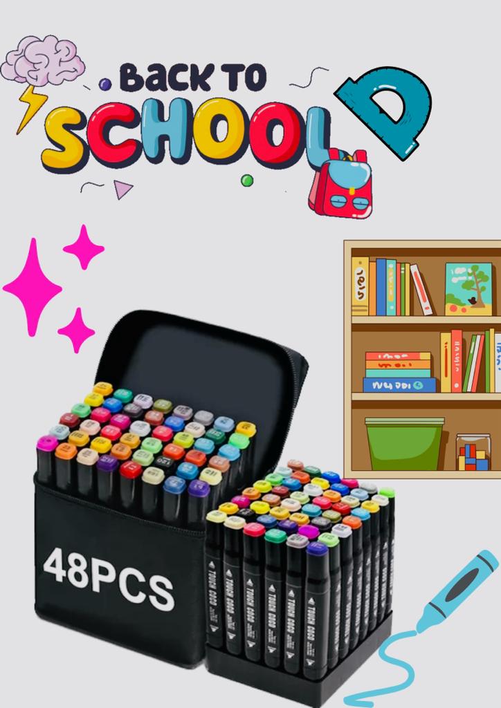 Kit de plumones de 48 pcs ZY-MKB48