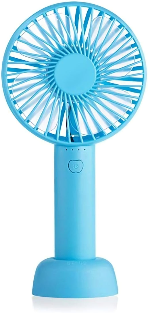 VENTILADOR DE MANO CON BASE Y PILA   FS-1106
